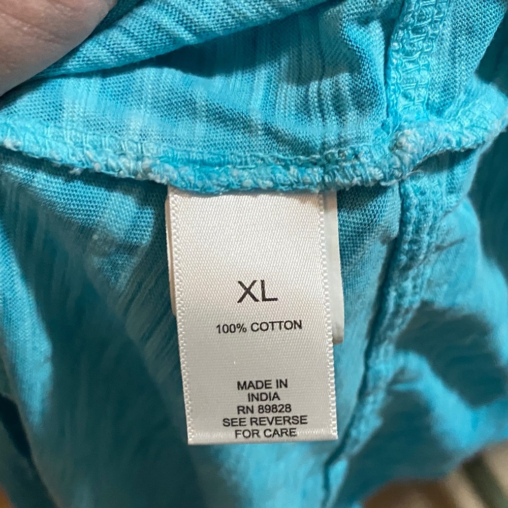 EUC LOGO by Lori Goldstein Vibrant Blue Short Sleeve Top XL - Picture 7 of 7